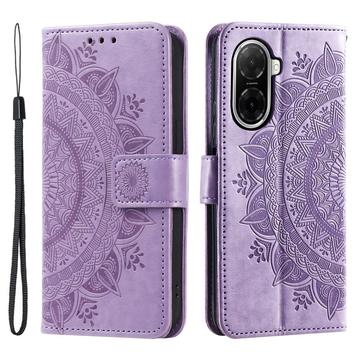 Funda Mandala Series para Xiaomi Redmi A5 4G/Poco C71 - Estilo Cartera - Púrpura