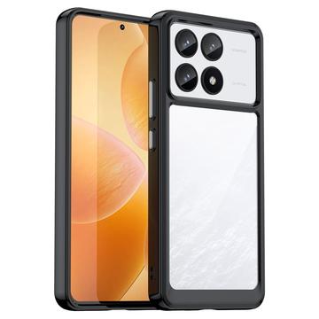 Carcasa Híbrida Anti-Choque para Xiaomi Redmi K70/K70 Pro/Poco F6 Pro - Negro