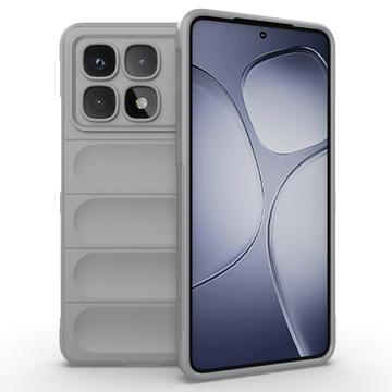 Carcasa de TPU Rugged para Xiaomi Redmi K70 Ultra - Gris Claro