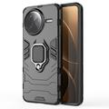 Xiaomi Redmi K80 Pro/Poco F7 Ultra Funda Híbrida con Soporte de Anillo - Negro