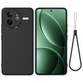 Xiaomi Redmi K80 Pro/Poco F7 Ultra Funda de silicona líquida con correa de mano
