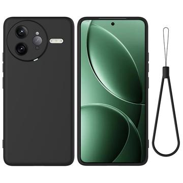 Xiaomi Redmi K80 Pro/Poco F7 Ultra Funda de silicona líquida con correa de mano
