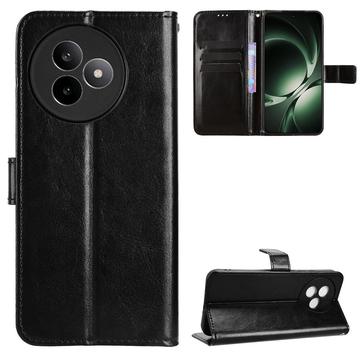 Funda de cartera con soporte para Xiaomi Redmi K80 Ultra - Negro