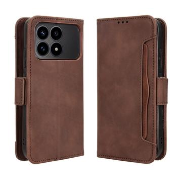 Funda tipo billetera con tarjetero para Xiaomi Redmi K90/Poco F8 Pro - Marrón
