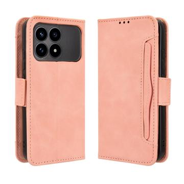 Funda tipo billetera con tarjetero para Xiaomi Redmi K90/Poco F8 Pro - Rosa