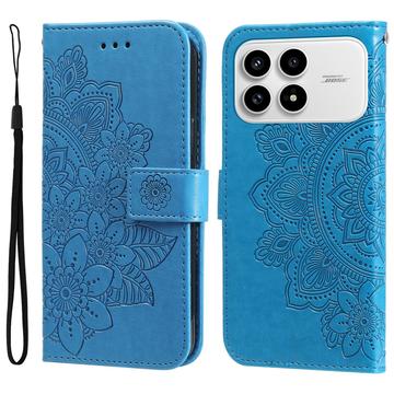 Funda Mandala Series para Xiaomi Redmi K90/Poco F8 Pro - Estilo Cartera - Azul