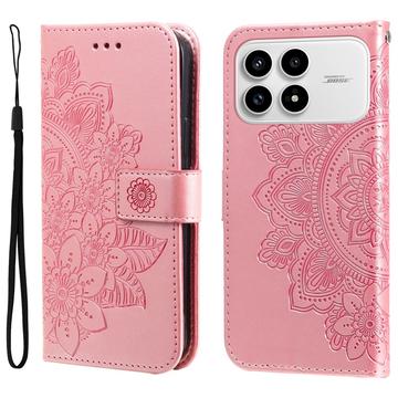 Funda Mandala Series para Xiaomi Redmi K90/Poco F8 Pro - Estilo Cartera - Rosa