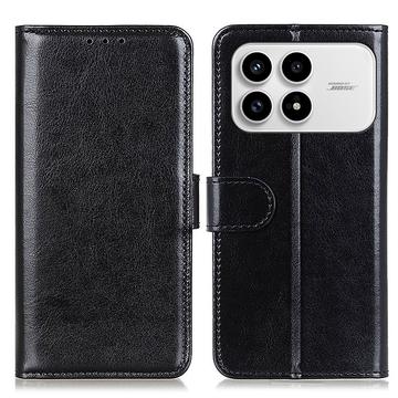 Funda de cartera con soporte para Xiaomi Redmi K90/Poco F8 Pro - Negro