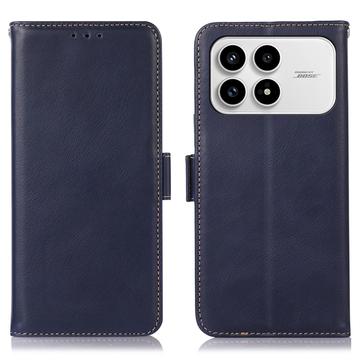 Funda de cuero tipo billetera con RFID Xiaomi Redmi K90/Poco F8 Pro - Azul