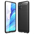 Carcasa de TPU Brushed para Honor 9X, 9X Pro - Fibra de Carbono - Negro