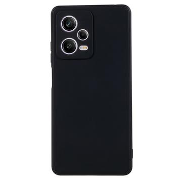 Carcasa de TPU Anti-Huellas Dactilares Mate para Xiaomi Redmi Note 12 Pro - Negro