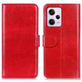 Funda con Cierre Magnético para Xiaomi Redmi Note 12 Pro - Estilo Cartera - Rojo