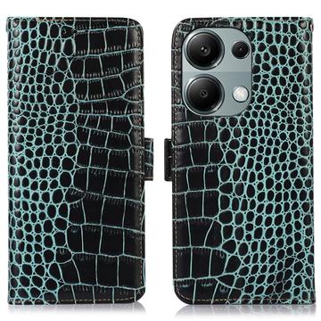 Funda Crocodile con RFID para Xiaomi Redmi Note 13 Pro 4G/Poco M6 Pro - Estilo Cartera