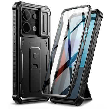 Xiaomi Redmi Note 13 Pro/Poco X6 Tech-Protect Kevlar Cam+ Case - Screen Protector, Camera Protector, Kickstand (Open Box - Bulk) - Black