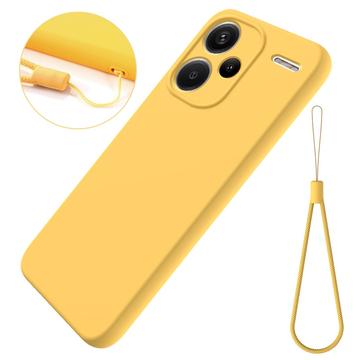 Funda de Silicona Líquida para Xiaomi Redmi Note 13 Pro+ - Amarillo