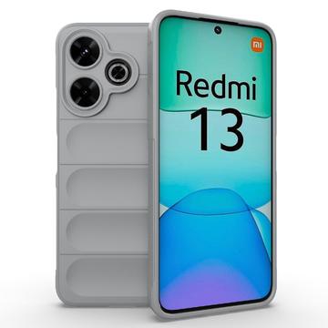 Carcasa de TPU Rugged para Xiaomi Redmi Note 13R/Redmi 13 5G - Gris Claro