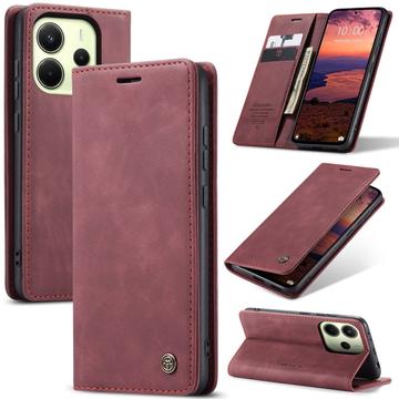 Funda Caseme Serie 013 para Xiaomi Redmi Note 14 4G - Estilo Cartera - Vino Tinto