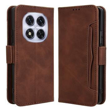 Funda tipo billetera con tarjetero para Xiaomi Redmi Note 14 Pro 5G/14 Pro+ 5G/Poco X7 - Marrón