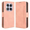 Funda tipo billetera con tarjetero para Xiaomi Redmi Note 14 Pro 5G/14 Pro+ 5G/Poco X7
