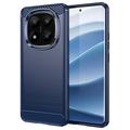 Carcasa de TPU Brushed para Xiaomi Redmi Note 14 Pro+ 5G - Fibra de Carbono
