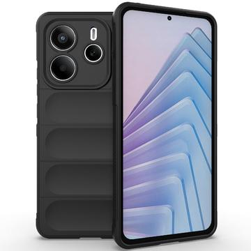 Carcasa de TPU Rugged para Xiaomi Redmi Note 14 5G - Negro