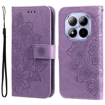 Funda Mandala Series para Xiaomi Redmi Note 15 Pro 5G - Estilo Cartera - Púrpura