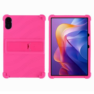 Xiaomi Redmi Pad 2 Funda de silicona con Kickstand - Rosa Fuerte