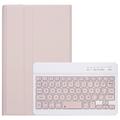Funda con Teclado Bluetooth para Xiaomi Redmi Pad SE 8.7 - Rosa