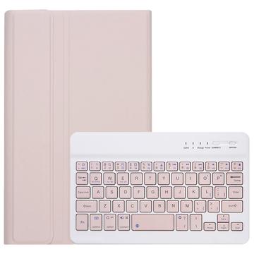 Funda con Teclado Bluetooth para Xiaomi Redmi Pad SE 8.7 - Rosa