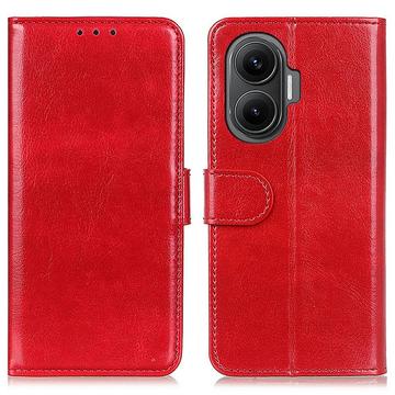 Xiaomi Redmi Turbo 4 Pro Funda de cartera con soporte - Rojo
