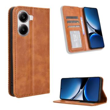 Funda de cartera con cierre magnético para Xiaomi Redmi Turbo 4/Poco X7 Pro - Marrón