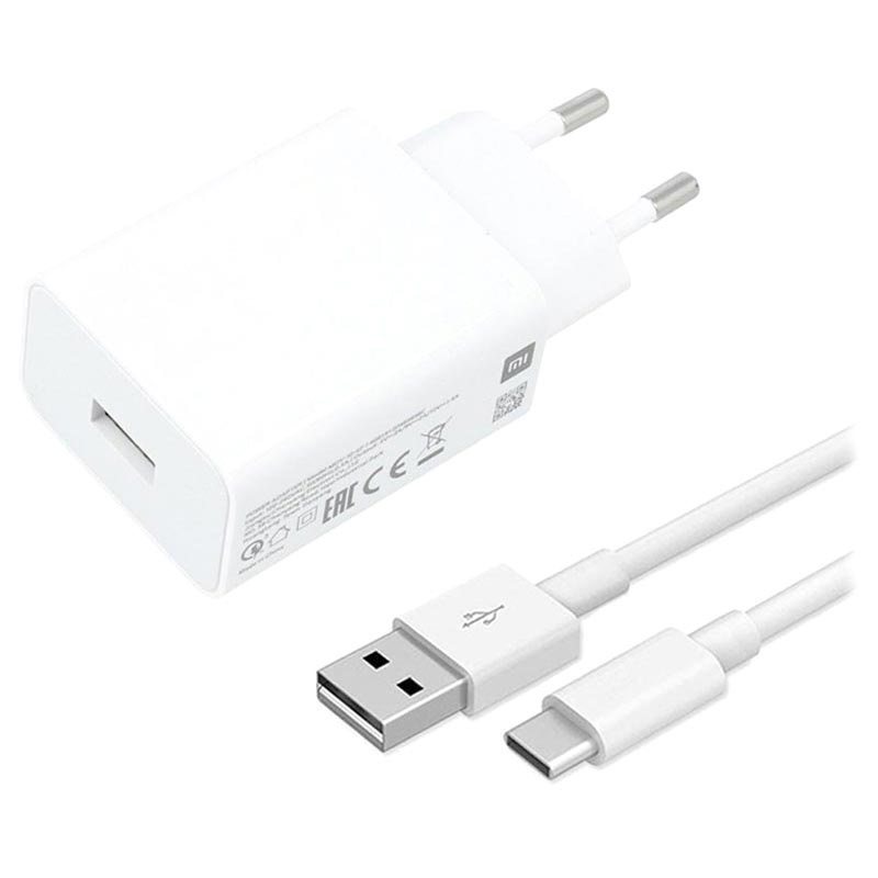 restante Gobernar Por el contrario Cargador USB Xiaomi con Cable USB-C MDY-11-EP - 3A, 22.5W - Blanco