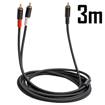 Cable de Extensión de Audio de 3.5mm con Micrófono OTB - 125cm - Negro