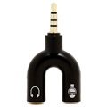 Goobay Mono to Stereo Audio Adapter - 3.5mm (AUX)