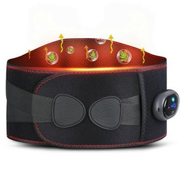 YF-FR069 Cinturón Térmico de Grafeno con Vibración y Masaje - Negro