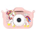 Cámara infantil Unicorn con tarjeta de memoria de 32GB y lector de tarjetas - Rosa
