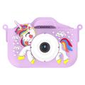 Unicorn Kids Cámara con tarjeta de memoria de 32GB y lector de tarjetas - Morado