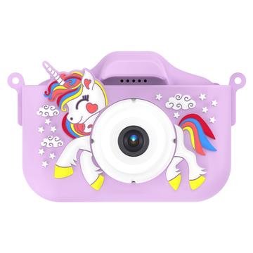 Unicorn Kids Cámara con tarjeta de memoria de 32GB y lector de tarjetas - Morado