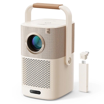 Proyector portátil Full HD Yaber T2 Plus con sonido JBL y Google TV - Beige