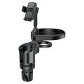 Yesido C274 Portavasos Multifuncional 4 en 1 - 4.7"-7.2" - Negro