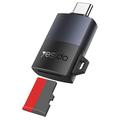Lector de tarjetas TF USB-C Yesido GS37 con cordón - Adaptador OTG Plug-and-Play a 480 Mbps