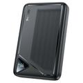 Yesido YP82 10000mAh Power Bank con pantalla digital - 22.5W, 2x USB-A, USB-C - Negro