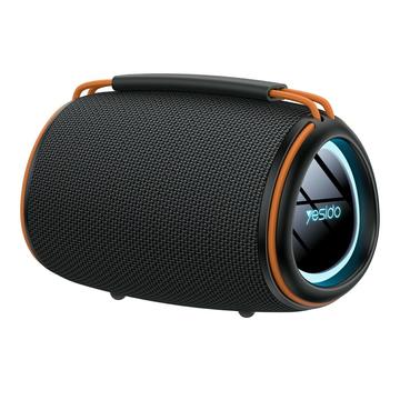 Yesido YSW39 Altavoz Bluetooth Portátil con Subwoofer y RGB - 20W - Negro