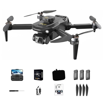 Z102 EIS Gimbal Drone con doble cámara, flujo óptico - Negro