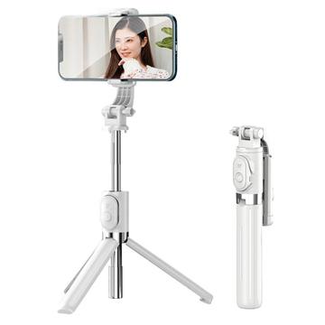 Z8 Bluetooth Trípode para palo selfie con control remoto desmontable - Blanco