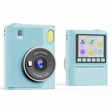 Cámara de impresión instantánea para niños Z900 con filtros creativos y tarjeta de memoria de 32GB - Azul