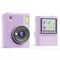 Cámara de impresión instantánea para niños Z900 con filtros creativos y tarjeta de memoria de 32GB - Morado