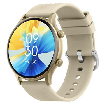 Reloj inteligente ZL73J con control de salud y llamadas Bluetooth - 1.39" - Beige