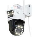 ZOSI C298Pro Cámara PTZ de doble lente de 8MP con seguimiento AI y visión nocturna en color