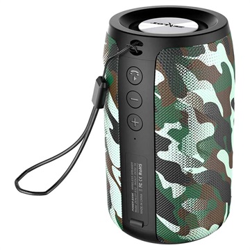 Altavoz Bluetooth Resistente al Agua Portátil de Zealot S32 - 5W - Camuflaje Verde